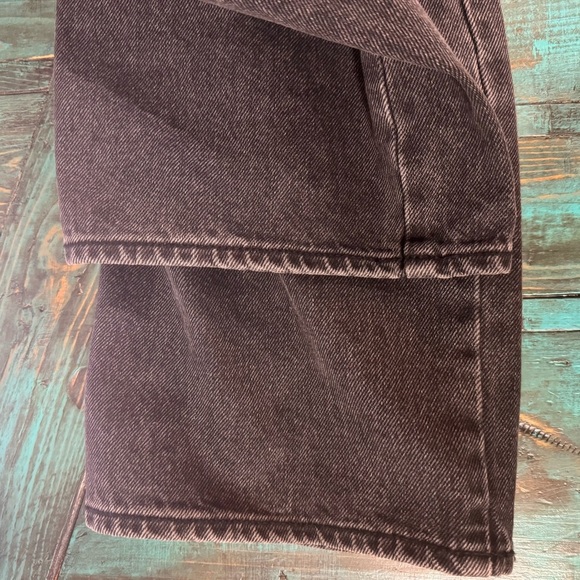 Old Navy Black Slouchy Straight Ankle Jean Overalls Size 14 Petite - Picture 13 of 15